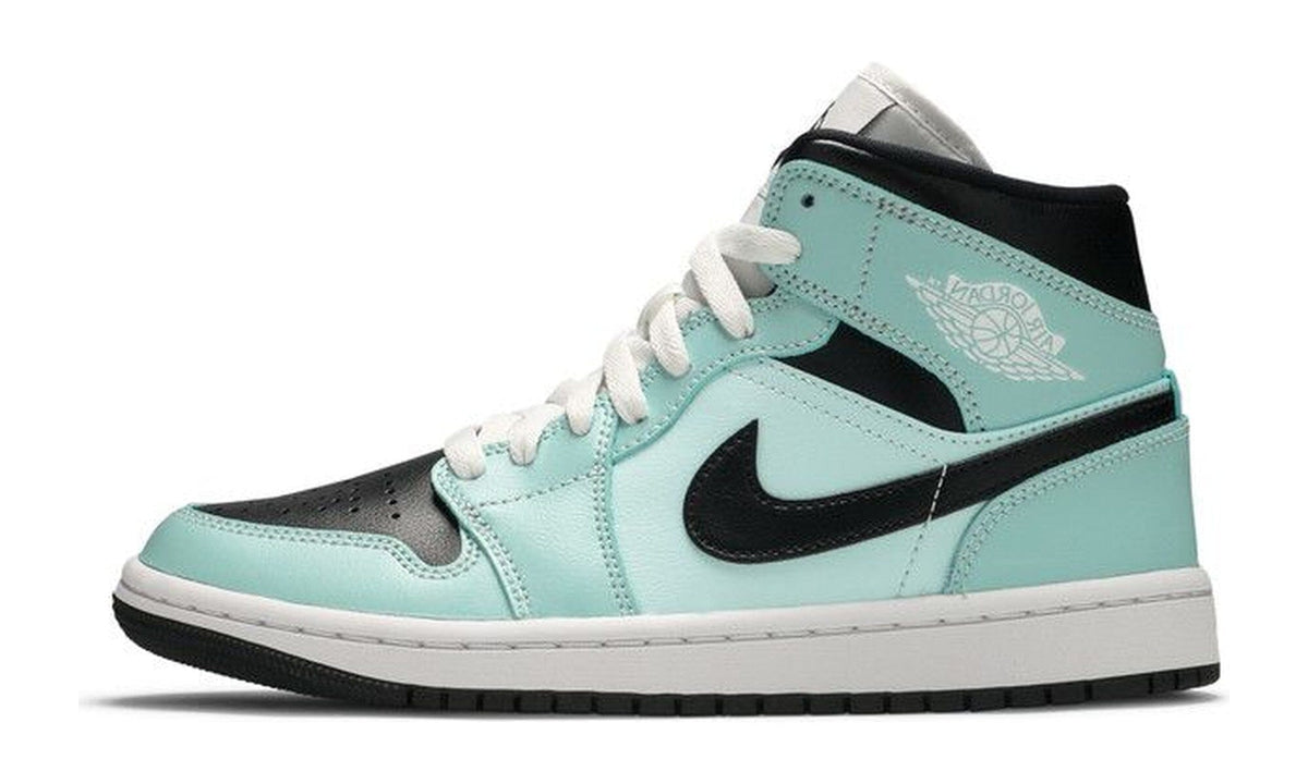Wmns Air Jordan 1 Mid Aqua Black