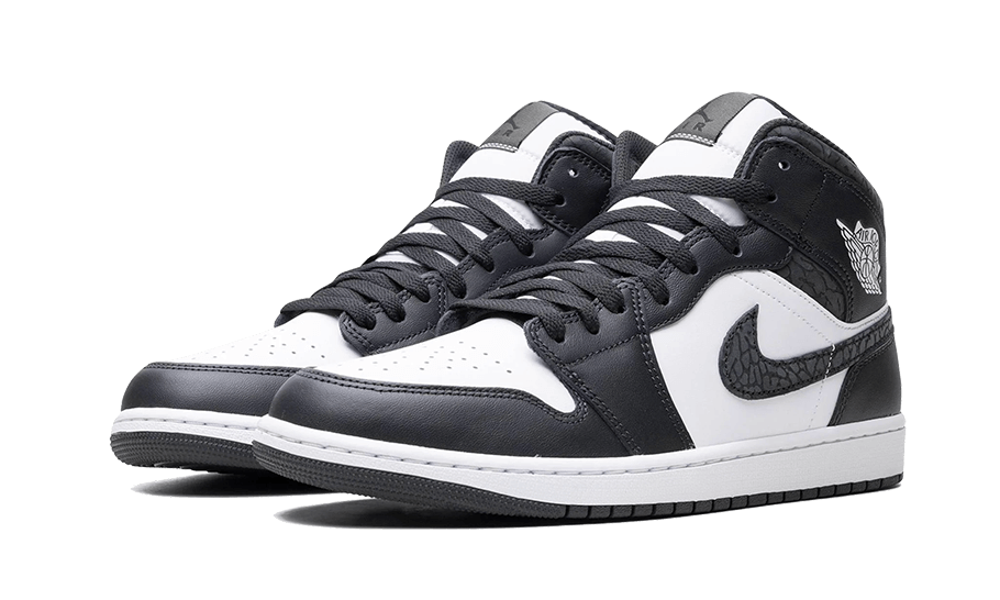 Air Jordan 1 Mid Black Elephant - FB9909-001 / FB9911-001