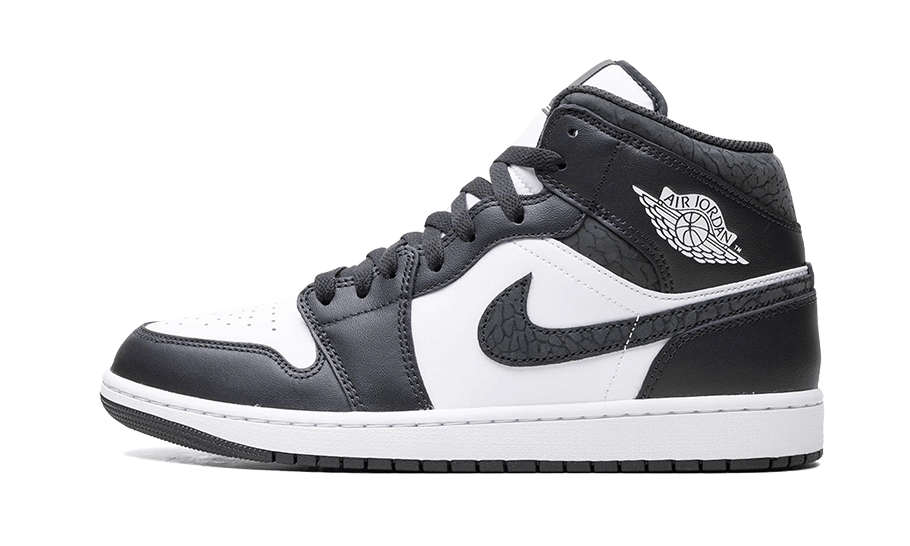 Air Jordan 1 Mid Black Elephant - FB9909-001 / FB9911-001