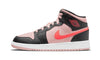 Air Jordan 1 Mid Black Pink Crimson - 554725-604