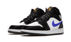 Air Jordan 1 Mid Black Racer Blue White - 554725-084