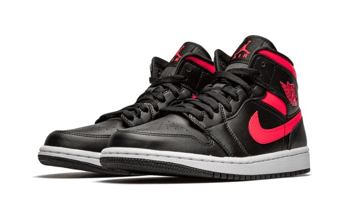 Air Jordan 1 Mid Black Siren Red - BQ6472-004