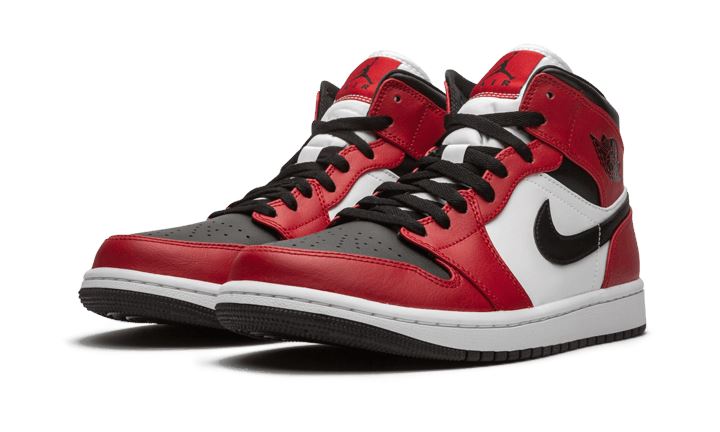 Air Jordan 1 Mid Chicago Black Toe - 554724-069