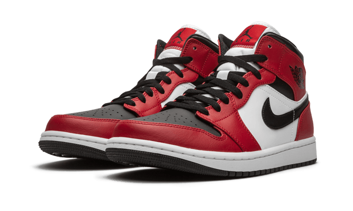 Air Jordan 1 Mid Chicago Black Toe - 554724-069