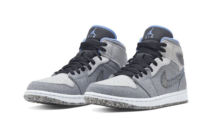 Air Jordan 1 Mid Crater Grey University Blue – limitierter Sneaker bei Shade Studios