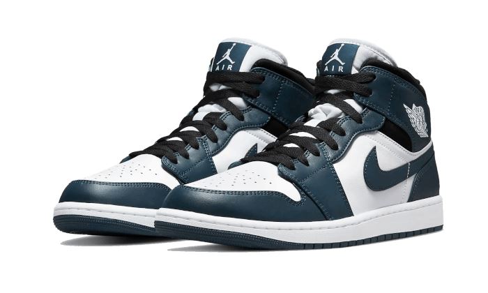 Air Jordan 1 Mid Dark Teal - 554724-411 / 554725-411