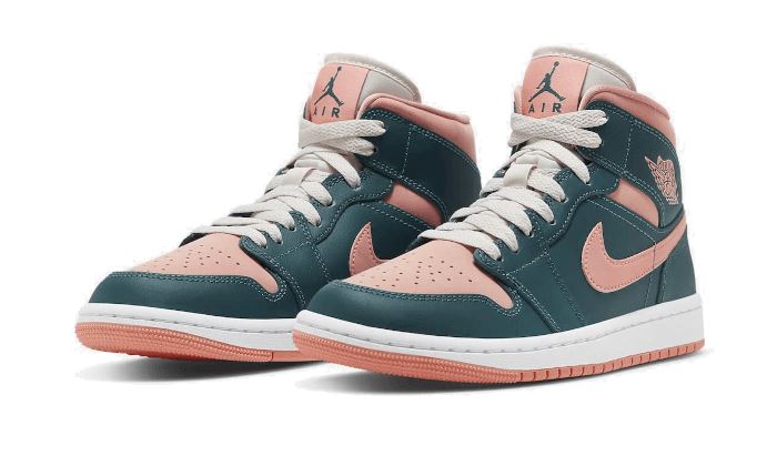 Air Jordan 1 Mid Dark Teal Green - BQ6472-308