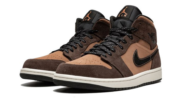 Air Jordan 1 Mid Earthy Brown - DC7294-200 / DC7248-200