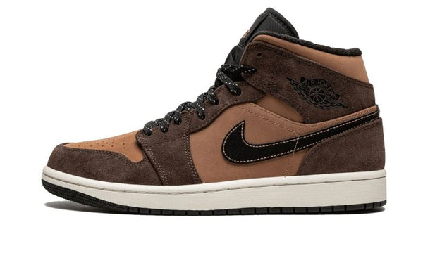 Air Jordan 1 Mid Earthy Brown - DC7294-200 / DC7248-200