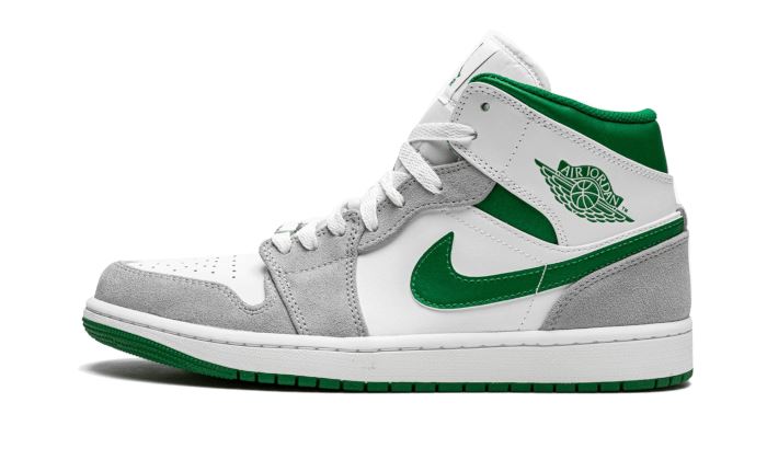 Air Jordan 1 Mid Grey Green - DC7294-103 / DC7248-103