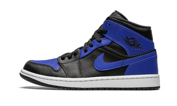 Air Jordan 1 Mid Hyper Royal Tumbled Leather - 554725-077 / 554724-077