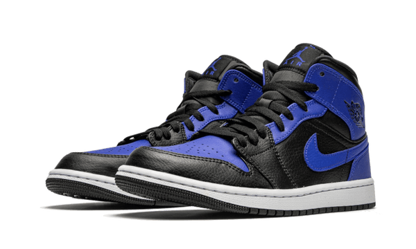 Air Jordan 1 Mid Hyper Royal Tumbled Leather - 554725-077 / 554724-077