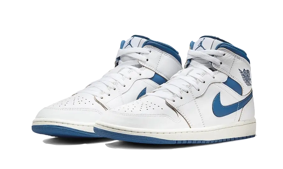 Air Jordan 1 Mid Industrial Blue - FN5215-141 / FN7432-141