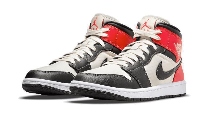 Air Jordan 1 Mid Light Orewood Brown - DQ6078-100