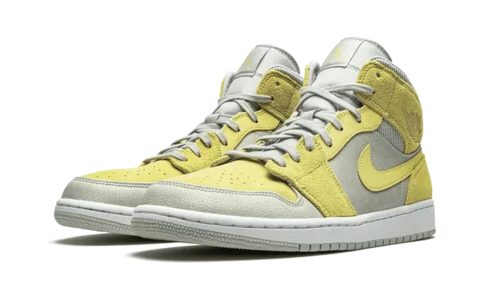 Air Jordan 1 Mid Mixed Textures Yellow – limitierter Sneaker bei Shade Studios