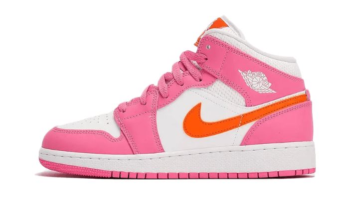 Air Jordan 1 Mid Pinksicle Safety Orange - DX3240-681