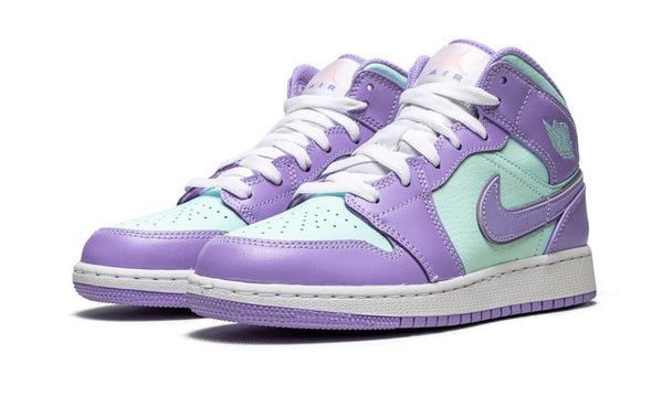 Air Jordan 1 Mid Purple Aqua - 554725-500