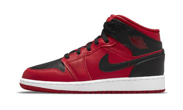 Air Jordan 1 Mid Reverse Bred - 554724-660 / 554725-660