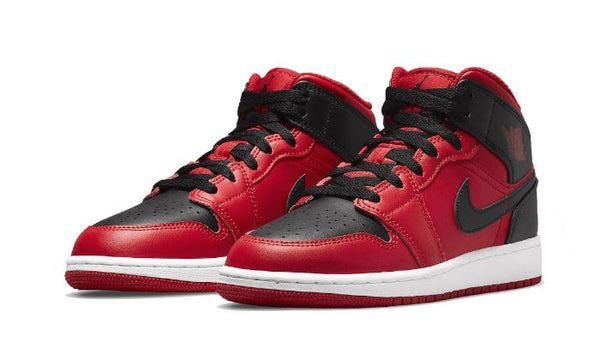 Air Jordan 1 Mid Reverse Bred - 554724-660 / 554725-660