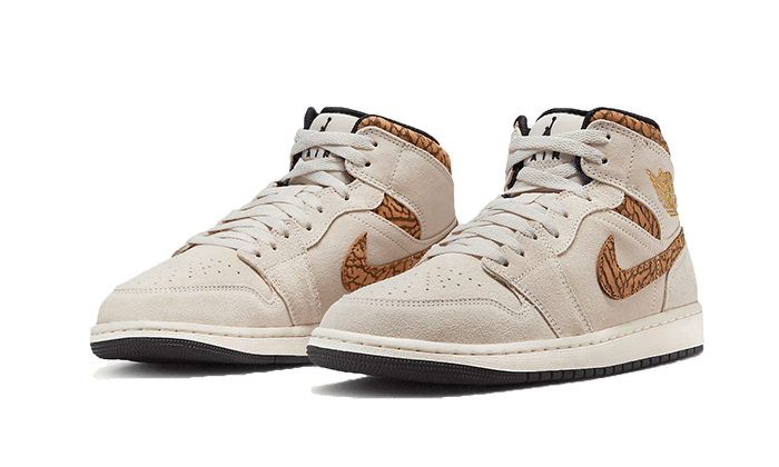 Air Jordan 1 Mid SE Brown Elephant - DZ4129-102 / DZ5369-102