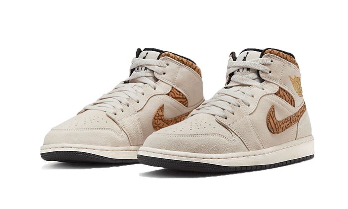 Air Jordan 1 Mid SE Brown Elephant - DZ4129-102 / DZ5369-102