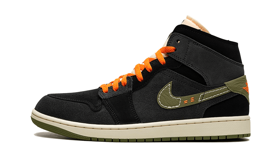 Air Jordan 1 Mid SE Craft Anthracite Light Olive - FD6817-003 / FD5847-003