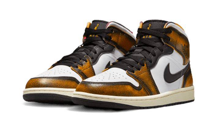 Air Jordan 1 Mid SE Orange Wear-Away – limitierter Sneaker bei Shade Studios