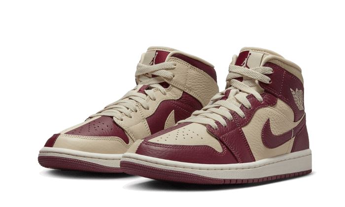 Air Jordan 1 Mid Split Beach Cherrywood Red – limitierter Sneaker bei Shade Studios