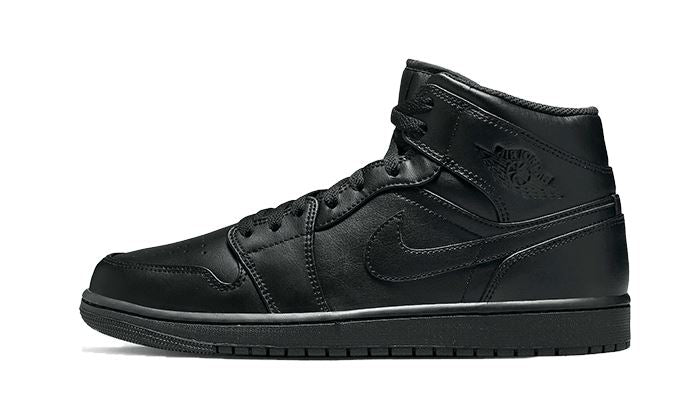 Air Jordan 1 Mid Triple Black (2022) - 554724-093 / 554725-093