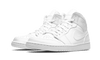 Air Jordan Air Jordan 1 Mid Triple White (2020) - 554724-130 / 554725-130