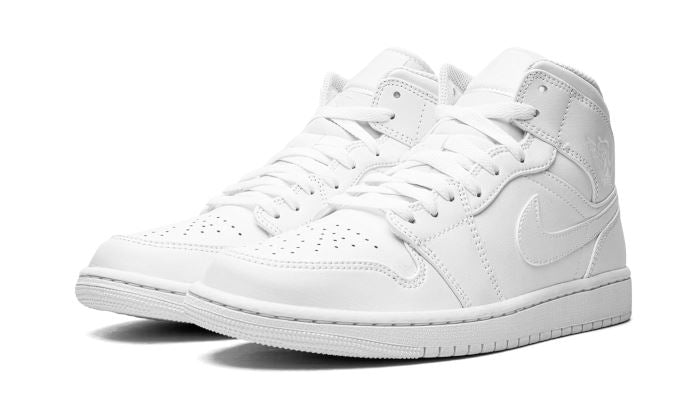 Air Jordan 1 Mid Triple White (2022) - 554724-136