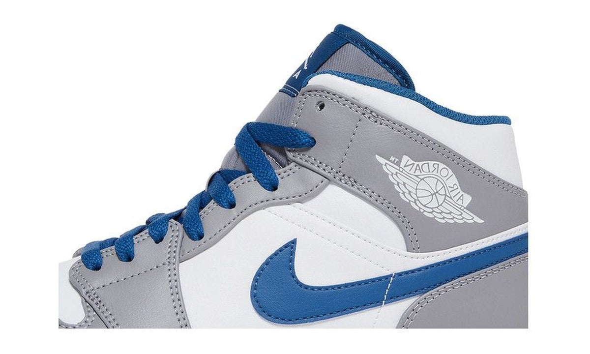 Air Jordan 1 Mid Cement True Blue