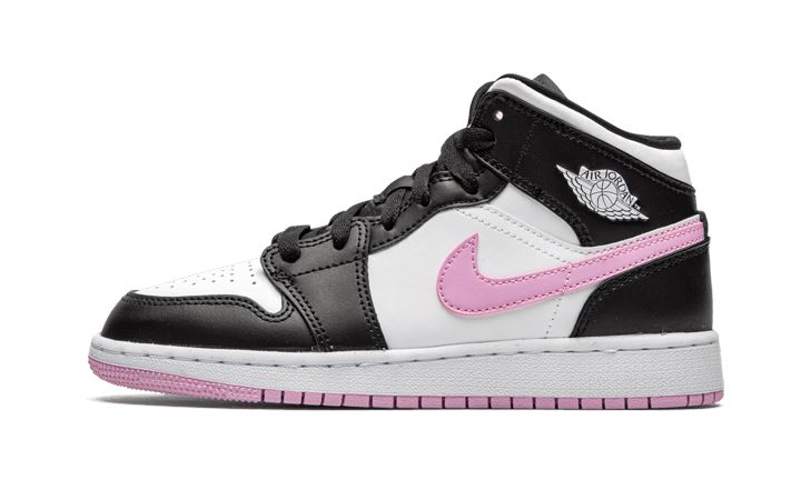 Air Jordan 1 Mid White Black Light Arctic Pink - 555112-103