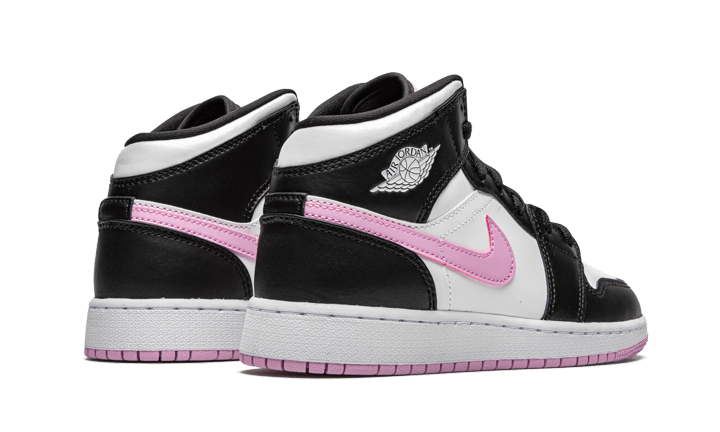 Air Jordan 1 Mid White Black Light Arctic Pink - 555112-103