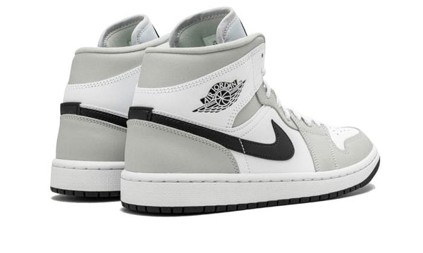 Air Jordan 1 Mid White Light Smoke Grey - BQ6472-015