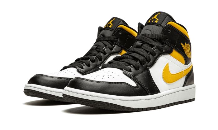Air Jordan 1 Mid White Pollen Black – limitierter Sneaker bei Shade Studios