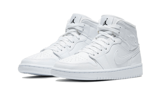 Air Jordan 1 Mid White Snakeskin - BQ6472-110