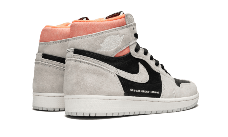 Air Jordan 1 Retro High Neutral Grey Hyper Crimson - 555088-018