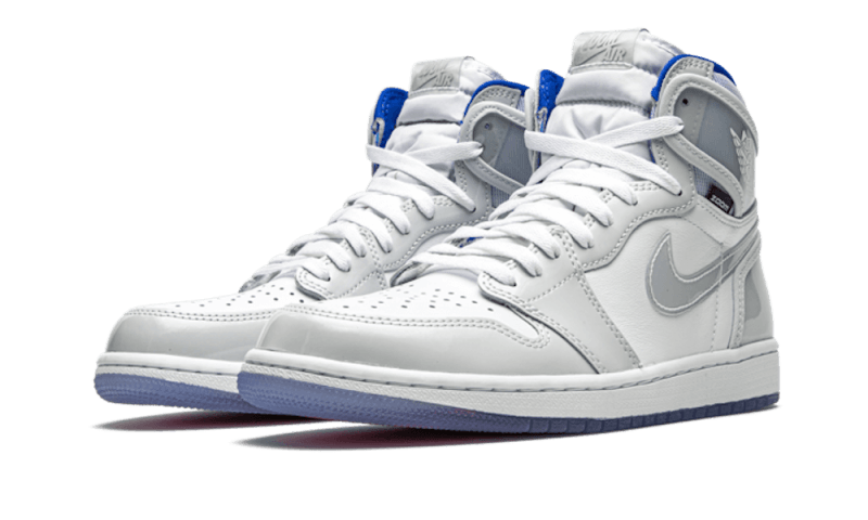 Air Jordan 1 Retro High Zoom White Racer Blue - CK6637-104