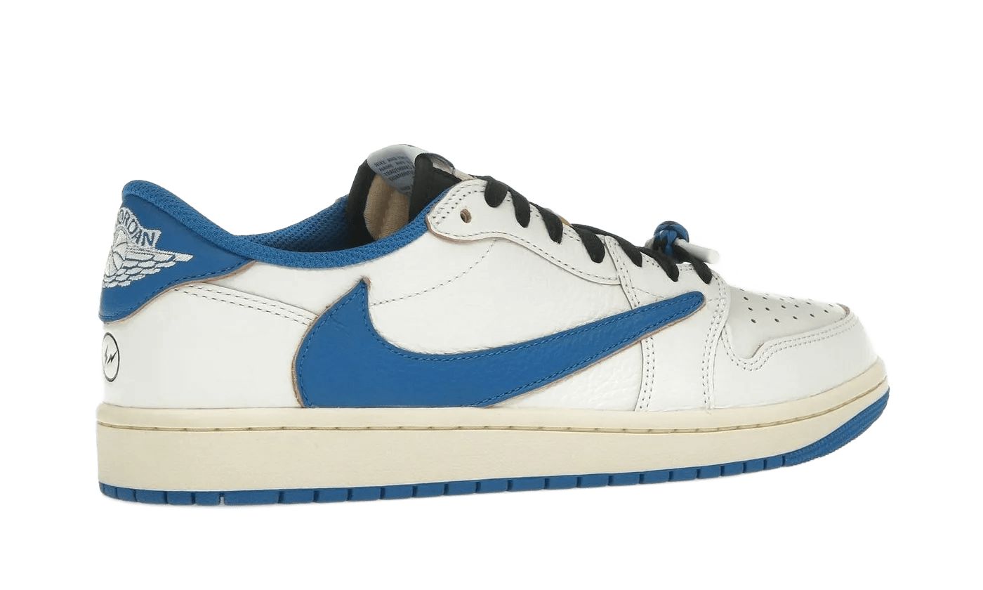 Air Jordan 1 Retro Low OG SP Fragment x Travis Scott Sail Military Blue
