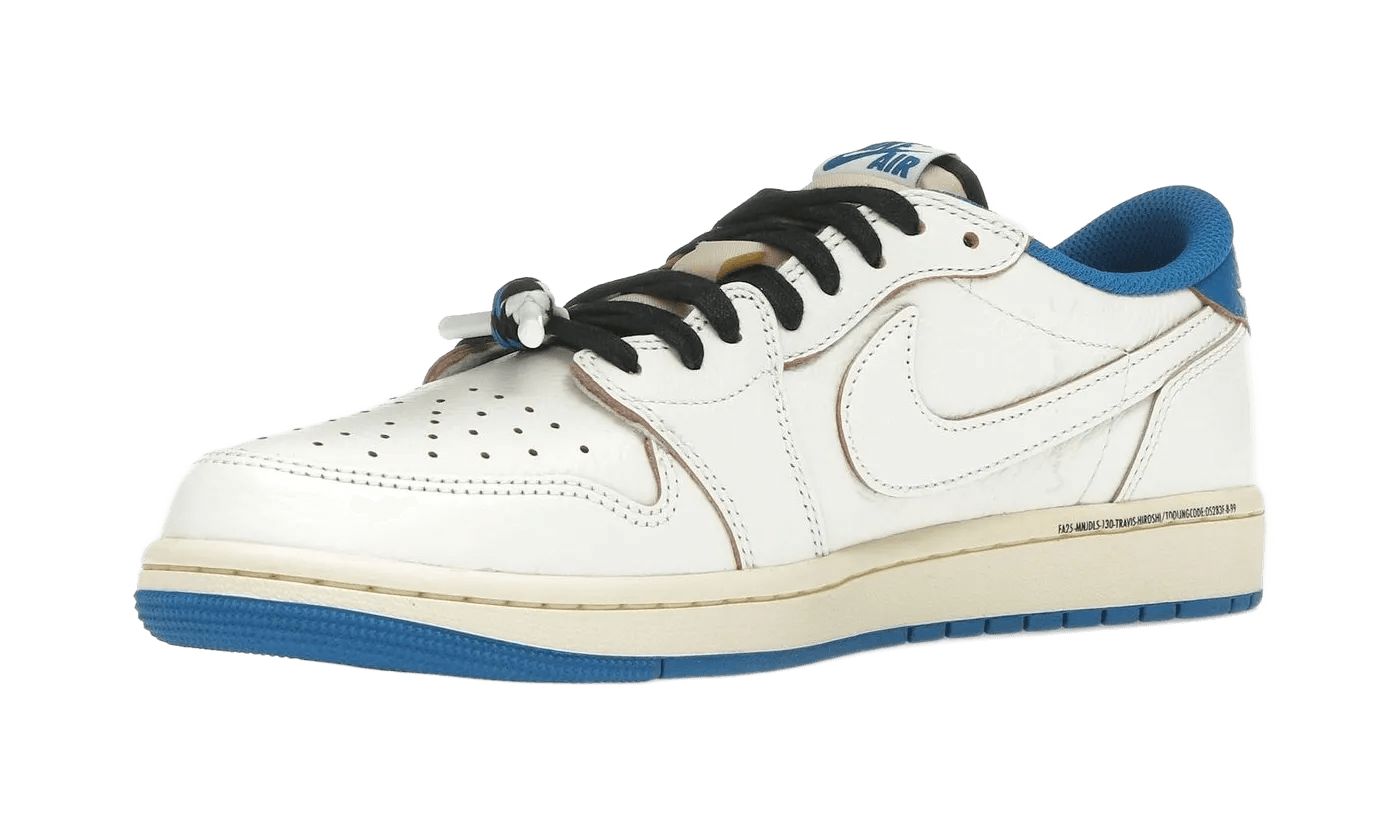 Air Jordan 1 Retro Low OG SP Fragment x Travis Scott Sail Military Blue