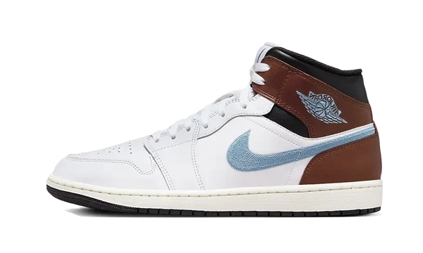 Air Jordan 1 Retro Mid SE Brown Blue Grey - FQ8162-142 / FQ7831-142