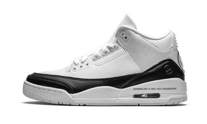 Air Jordan 3 Retro Fragment White Black – limitierter Sneaker bei Shade Studios