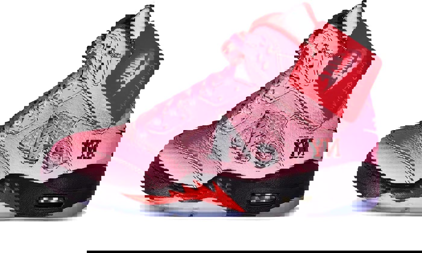 Pink Macklemore Sneakers Clay Suede Jordan Air Jordan Retro Macklemore 2025, image size:1400x840