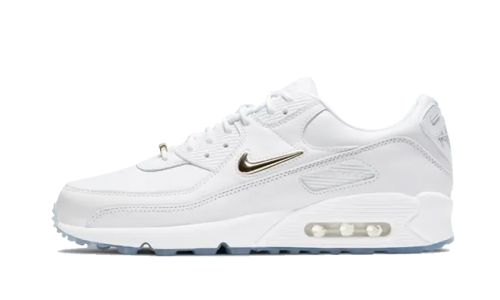 Air Max 90 White Metallic Gold - CW4070-100