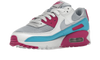 Air Max 90 White Vivid Pink Light Blue Fury - CT1030-001