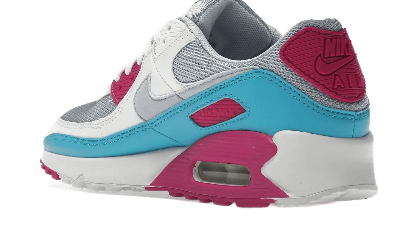 Air Max 90 White Vivid Pink Light Blue Fury - CT1030-001