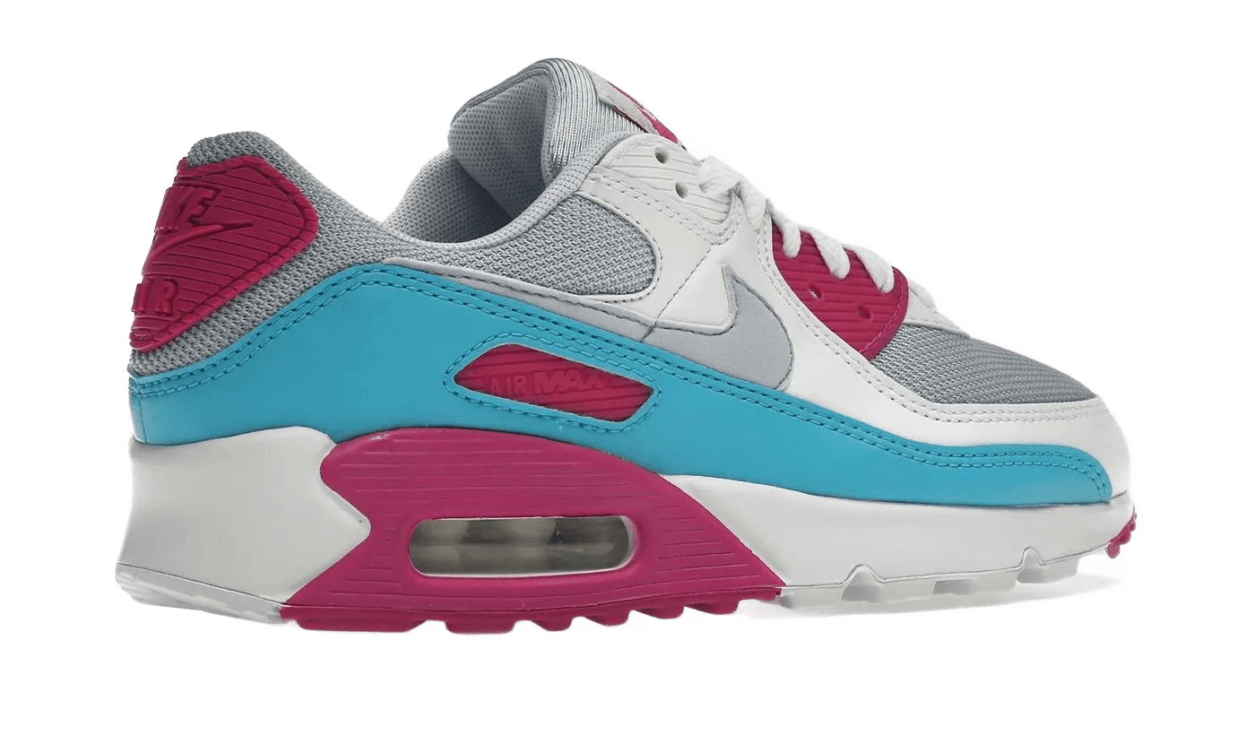 Air Max 90 White Vivid Pink Light Blue Fury - CT1030-001