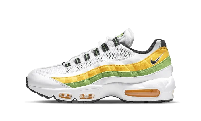 Air Max 95 Essential White Green Apple Tour Yellow - DQ3429-100