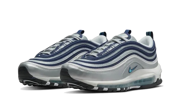 Air max 97 blue and silver on sale